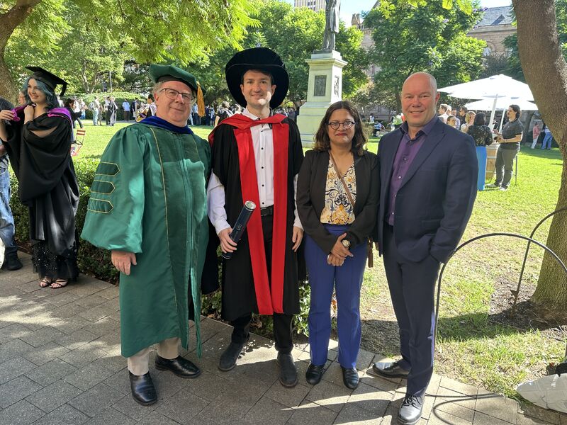 Consunet support Bailey in his PhD program