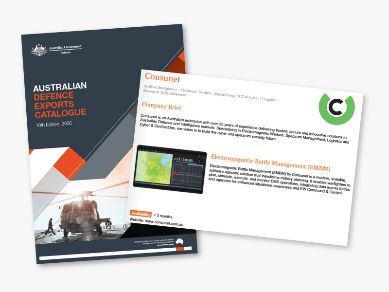 Featured in the 2026 Australian Defence Export Catalogue
